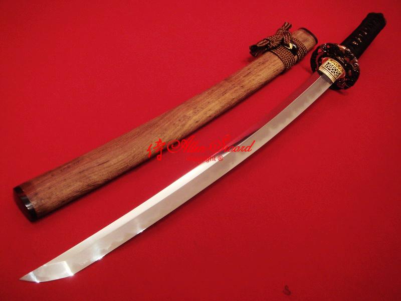 Clay Tempered Japanese Dragon Wakizashi Sword Sanmai Blade Class Polished Work