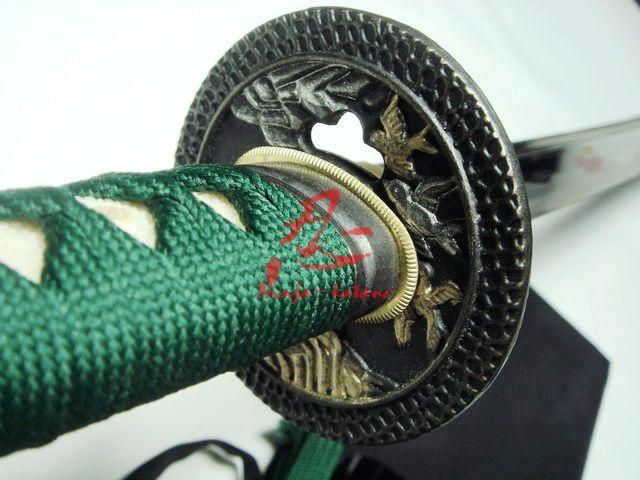 Hand Forged Japanese Samurai Katana Golden Dragon Tsuba Sharpened Blade