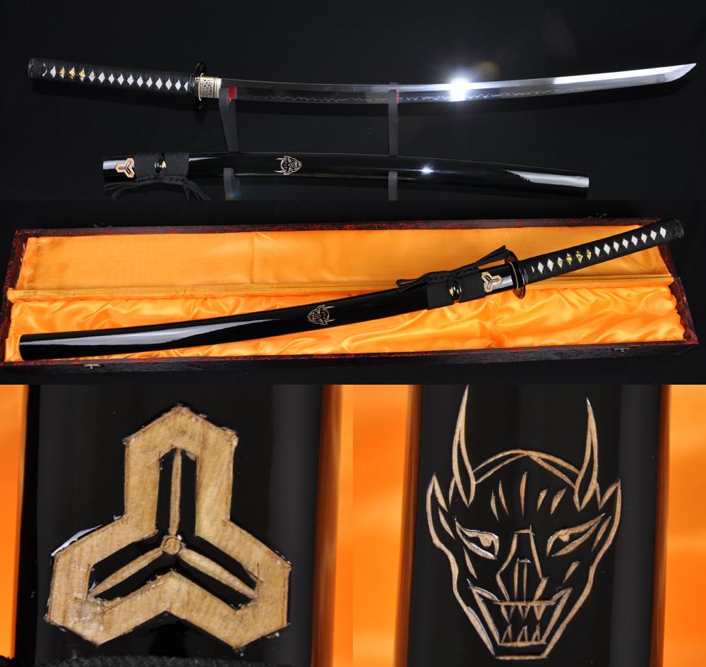 Battle Ready Kill Bill Sword Clay Tempered Full Tang Blade Japanese Katana