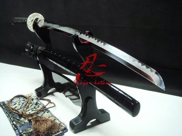 Battlereadyclay Temperedamp;Abrasive Sanmai Blade Japan Katana Sliver Fitting Sword