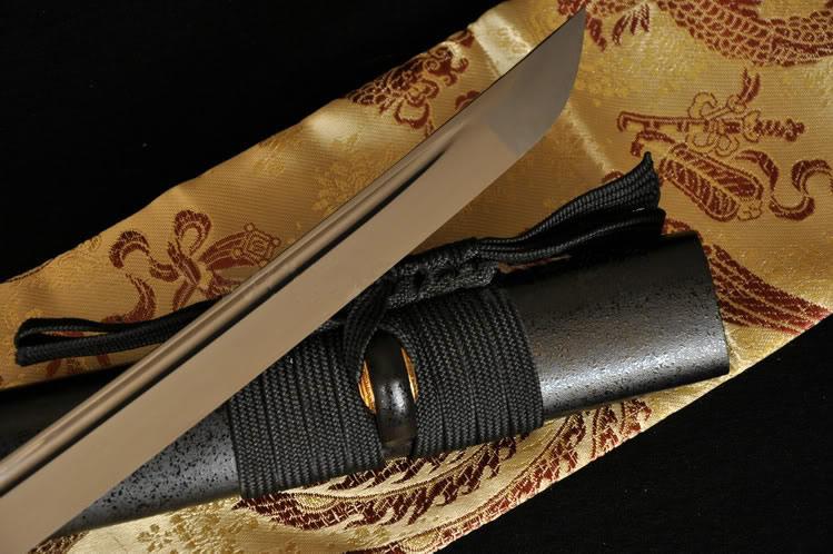 Full Tang Blade Pinecrane Tsuba Japanese Sword