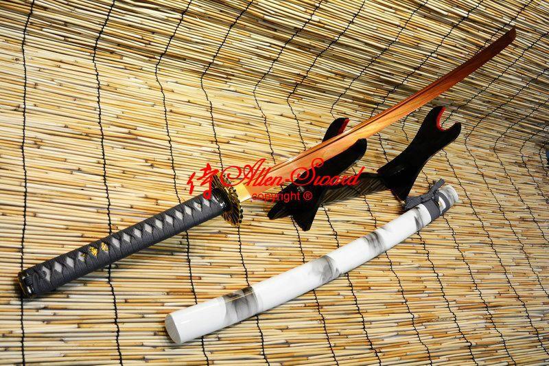 Ballte Ready Red 9260 Spring Steel Blade Japanese Full Tang Katana Sword Sharpen