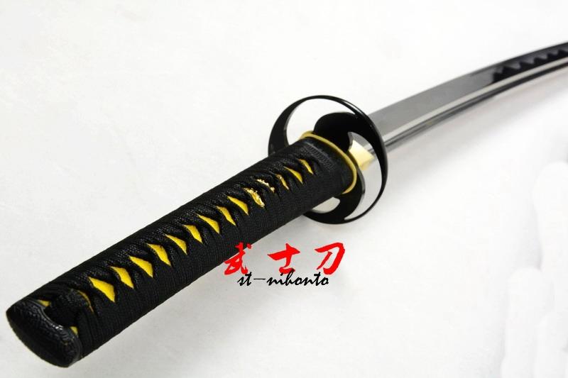 Handmade 1060 Cabron Steel Full Tang Blade Japanese Katana Cyclone Tsuba Sharpened Sword