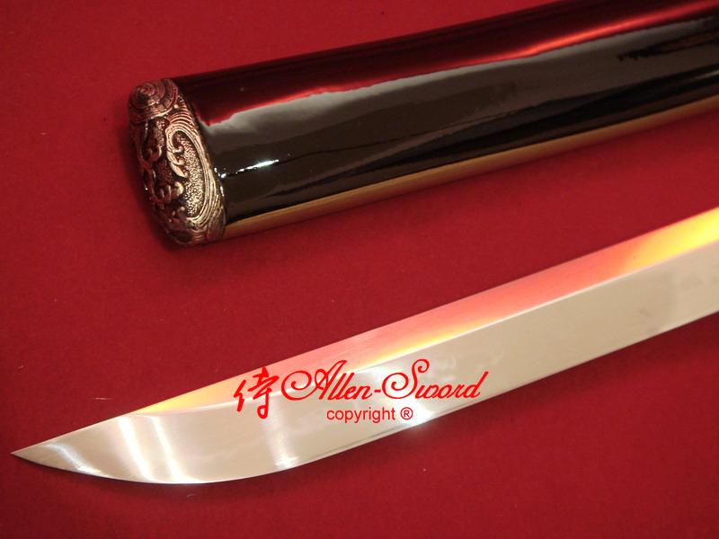 Top High Quality Clay Tempered Japanese Samurai Katana Wave Fittings Choji Hamon Full Tang Blade Sword