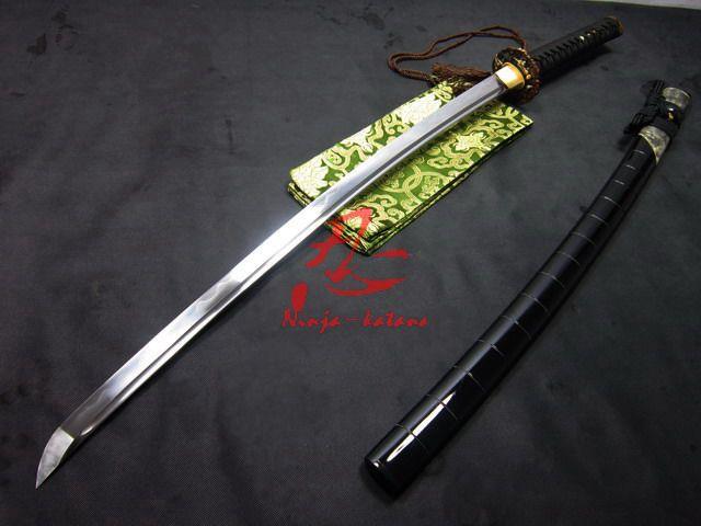 Battle Ready Clay Tempered Folded Blade Japanese Samurai Katana Cucurbit Tsuba Sharpened Sword