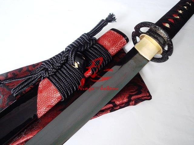 Clay Tempered Jp Katana Musahi Tsuba Adsorb Tungsten Blade