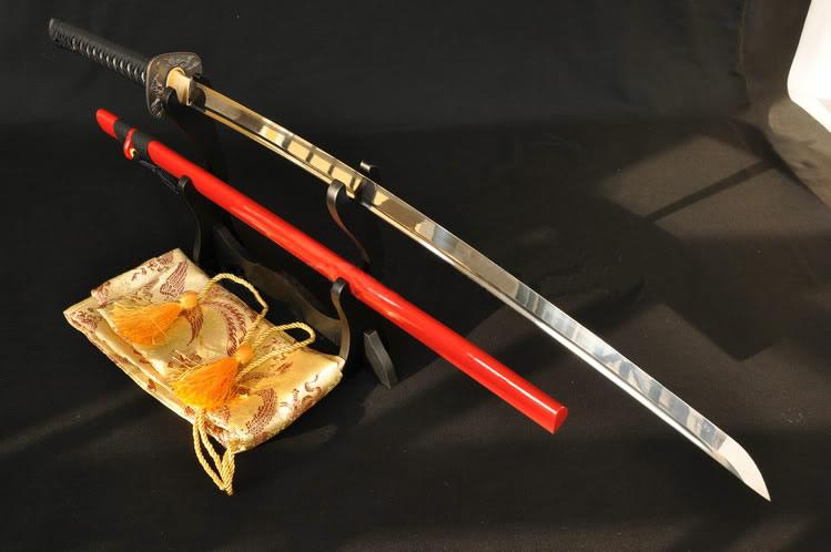 Full Tang Blade Warrior Tsuba Japanese Samurai Sword