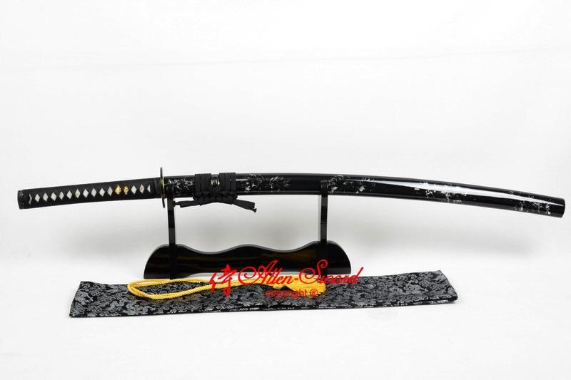 Hand Forged Japanese Battle Ready Katana Kill Bill Tsuba Sword Full Tang Blade