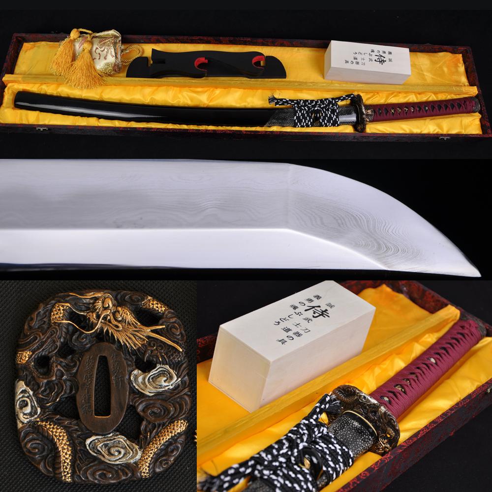 Japanese Classical Polishing Samurai Sword Clay Tempered Blade Katana Very Sharp