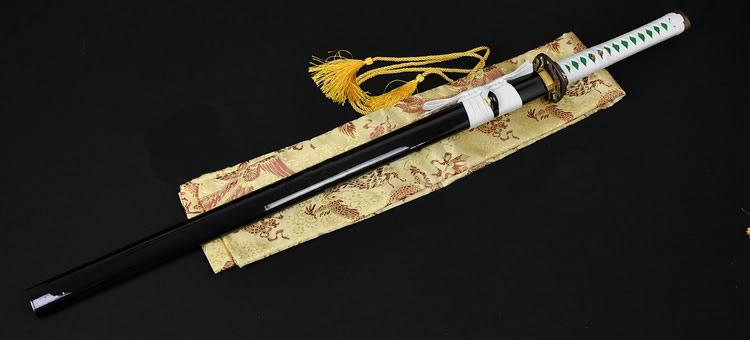 Clay Tempered Kiriha-Zukuri Blade Dragonfly Tsuba Japanese Ninja Sword