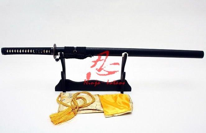 Handmade 9260 Spring Steel Straight Blade Warrior Tsuba Ninja Katana Sword