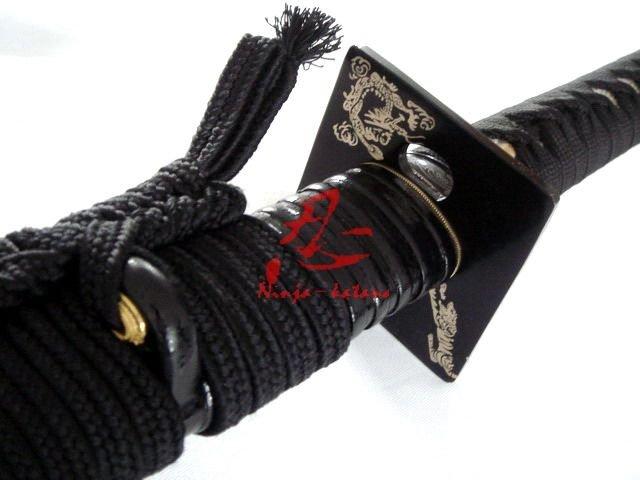 Dragaon/Tiger Square Tauba Ninja Sword Sharpend Blade Folded Steel