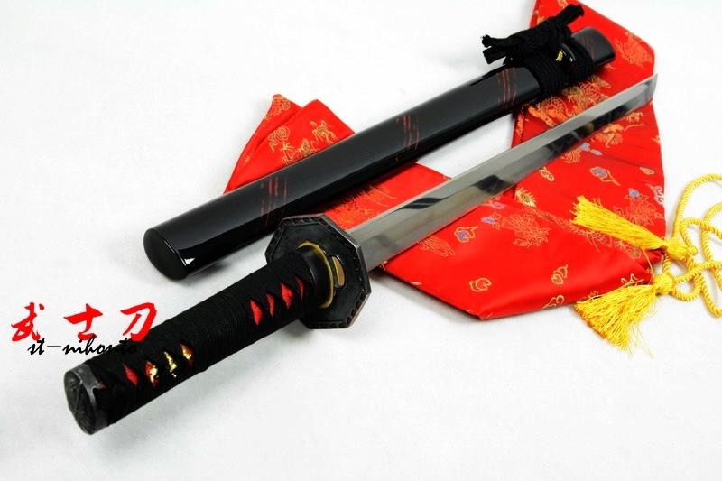 29.5 Battle Ready Clay Tempered Folded Steel Blade Japanese Ninja Katana Octagon Tsuba Sword