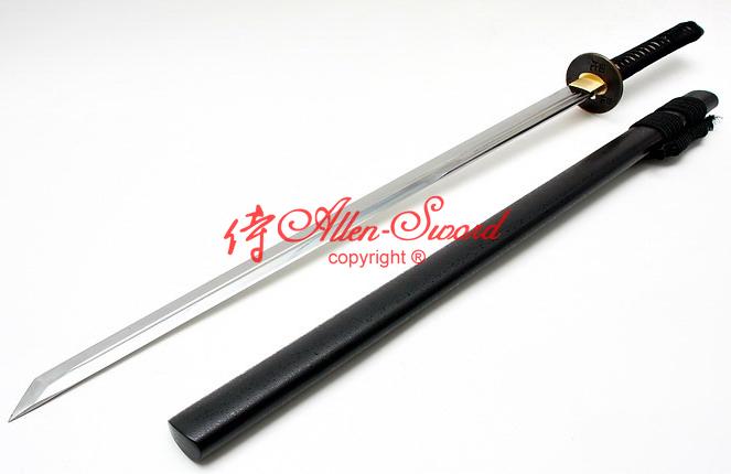 Handmade 9260spring Steel Straight Blade Warrior Tsuba Ninja Katana Sword
