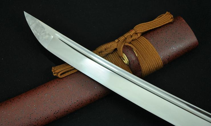 20 Inch Hand Forged Japanese Samurai Tanto Sword Musashi Tsuba Full Tang Blade