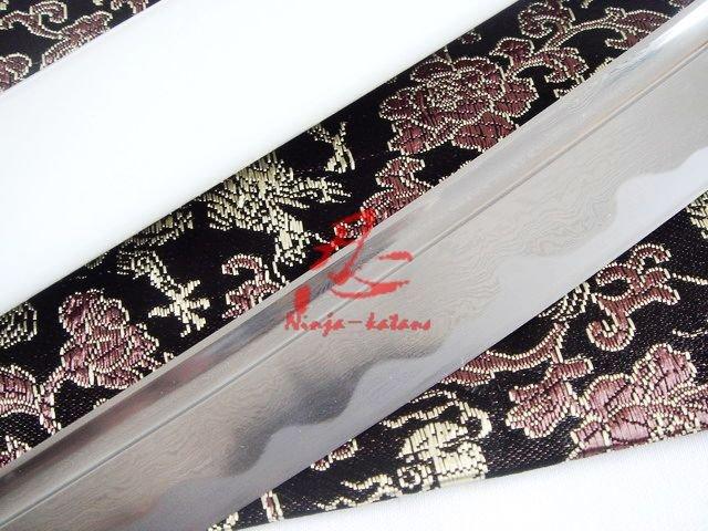 52cm Hand Forge Forged Folded Steel Japanese White Tanto Sword Sharpened Blade