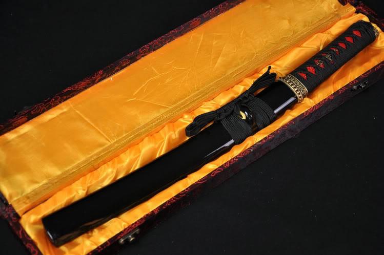 21 Inch High Quality Japanese Samurai Sword Tanto Clay Tempered Full Tang Blade