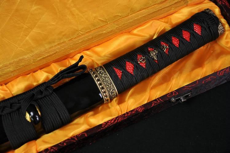 21 Inch High Quality Japanese Samurai Sword Tanto Clay Tempered Full Tang Blade