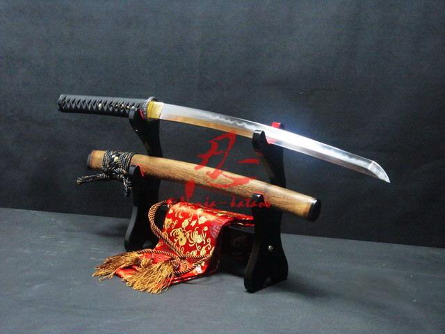 Battle Ready Clay Tempered Sanmai Blade Plum Blossom Wakizashi Katana