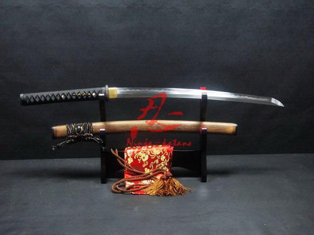 Battle Ready Clay Tempered Sanmai Blade Plum Blossom Wakizashi Katana